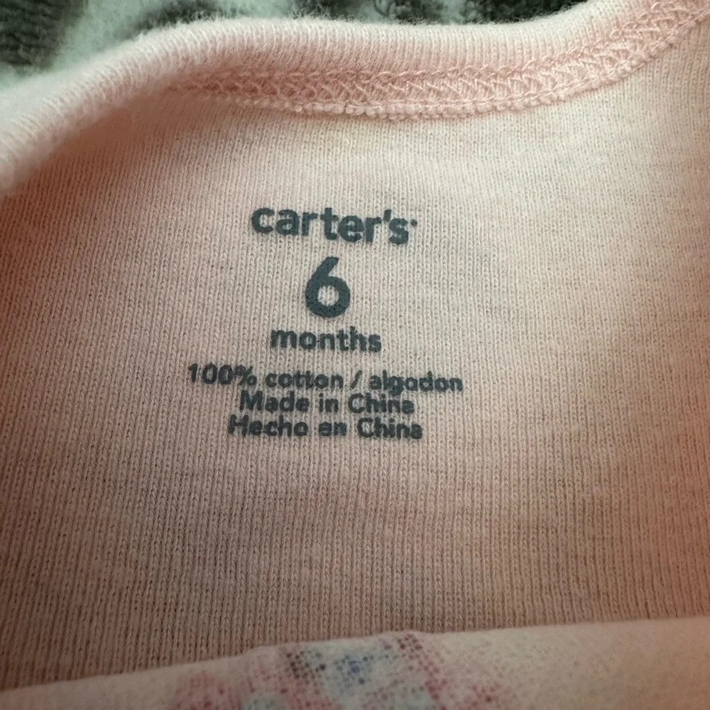 Carter’s Floral Dress Two Piece Set in Pink Size 6 months